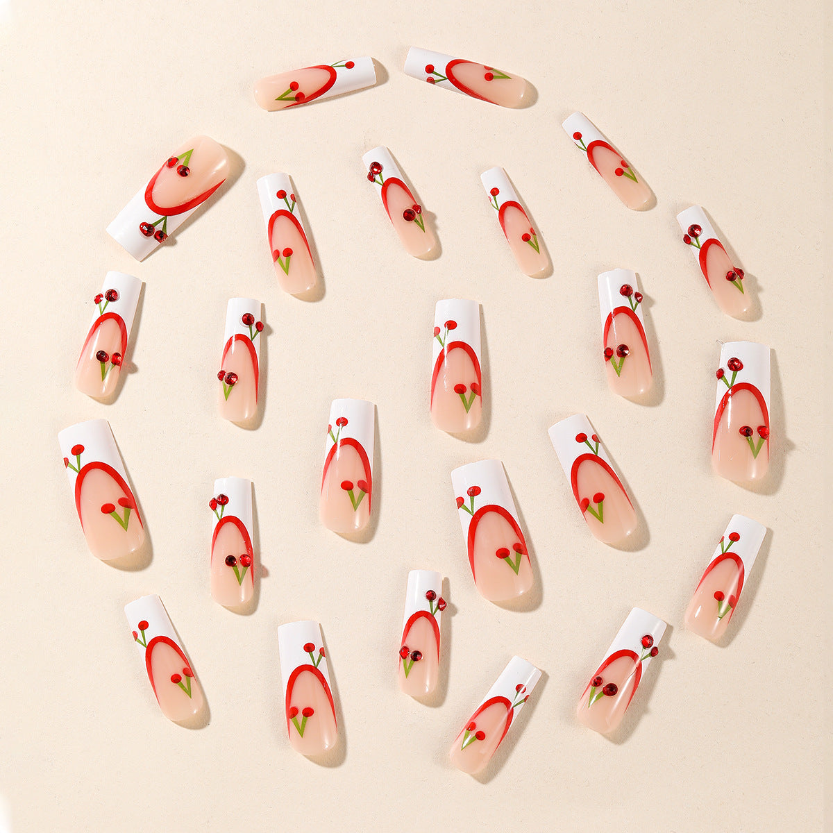 White French Press-On Nails