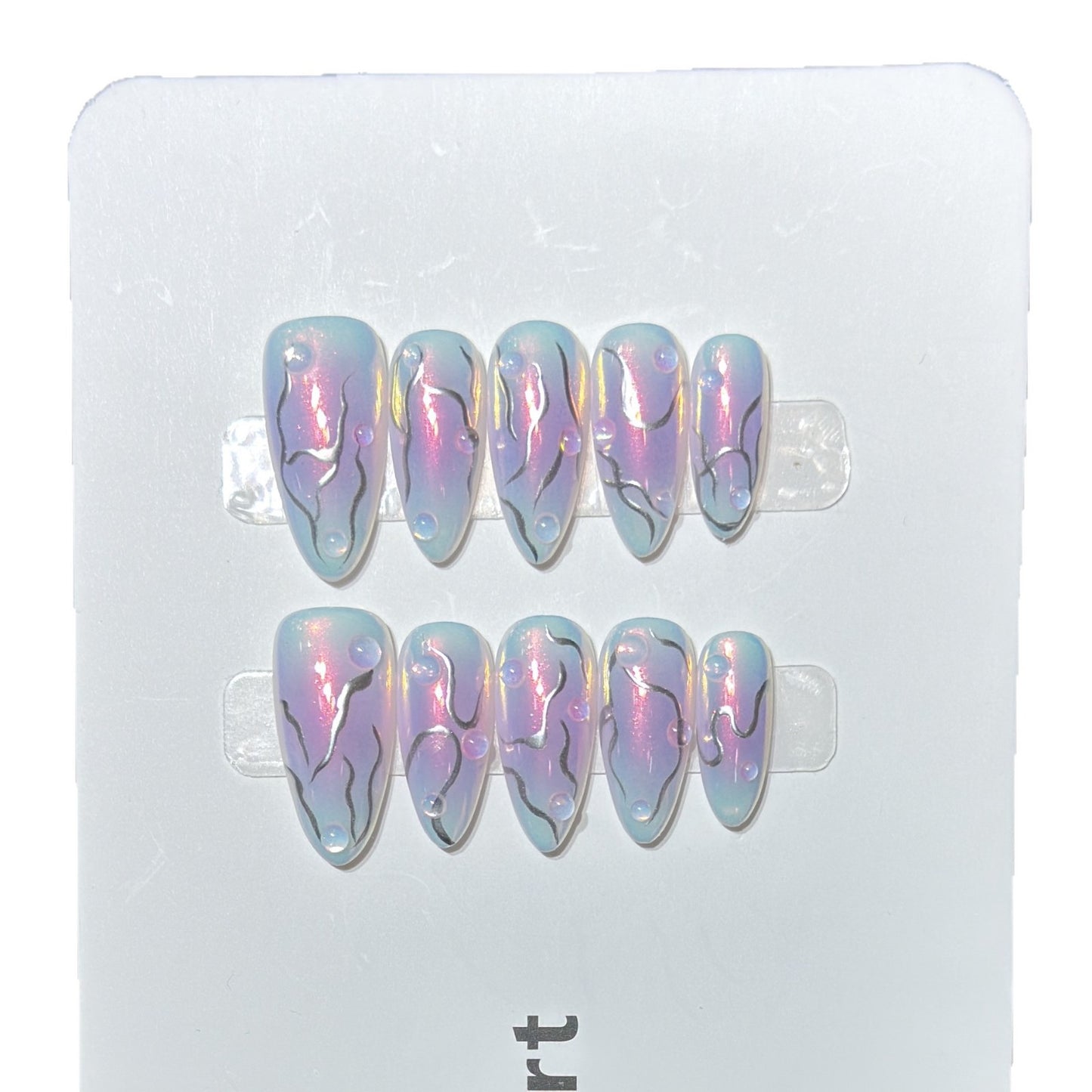 Aurora Hand-Painted Press-On Nails