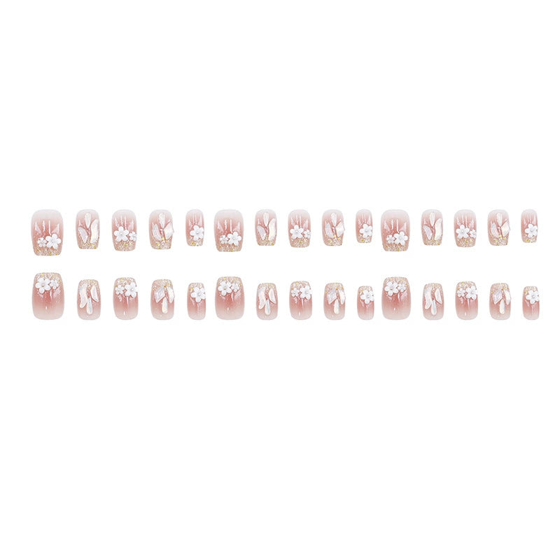 3D Rhinestone Press-On Nails