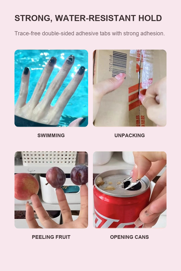 Press-On Nail Application Kit — Nail Glue + Jelly Tabs + Tools