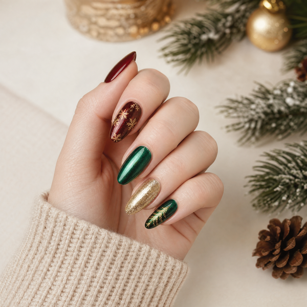 Christmas Nails 2026: 7 Festive Press-On Styles