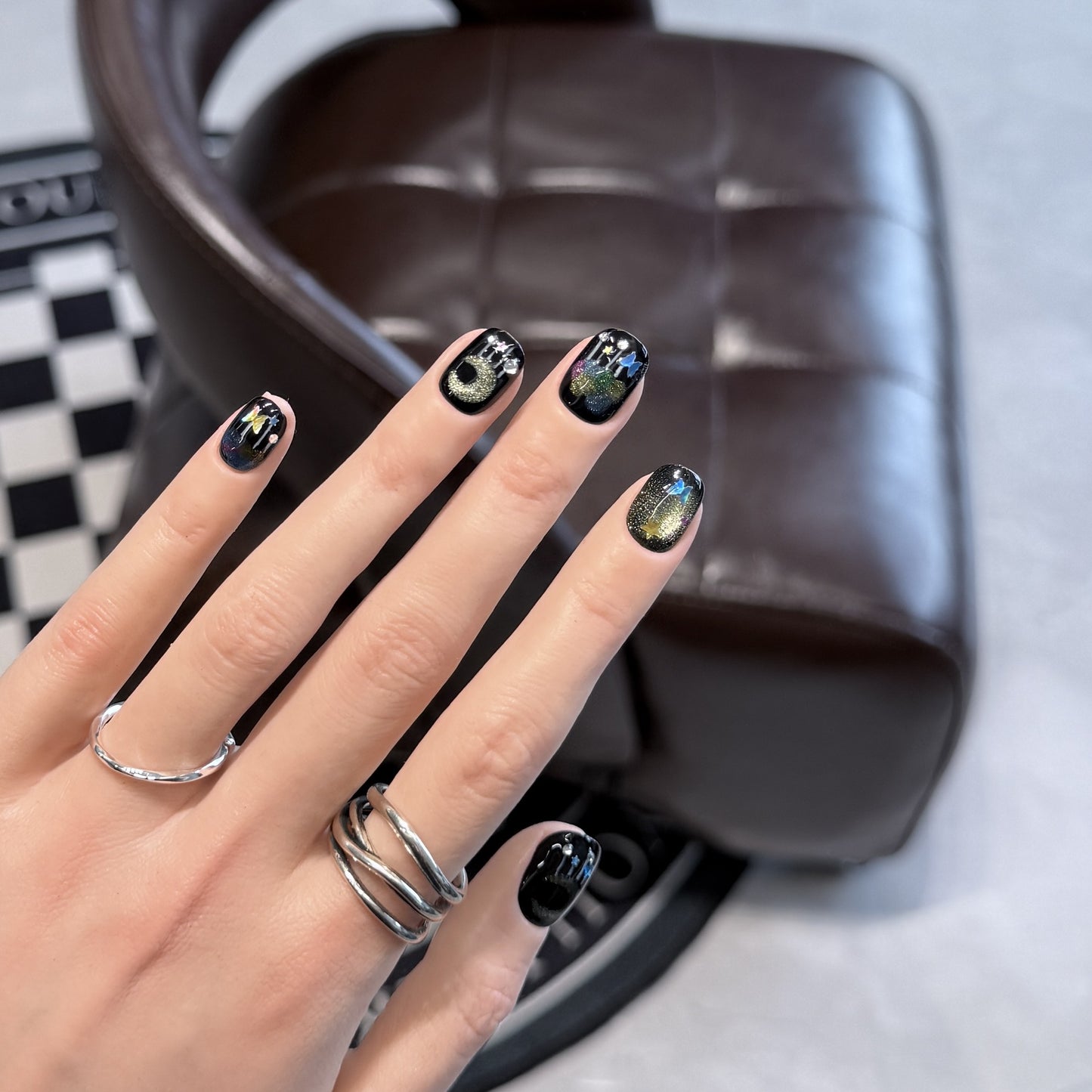 Cat Eye Aurora Hand-Painted