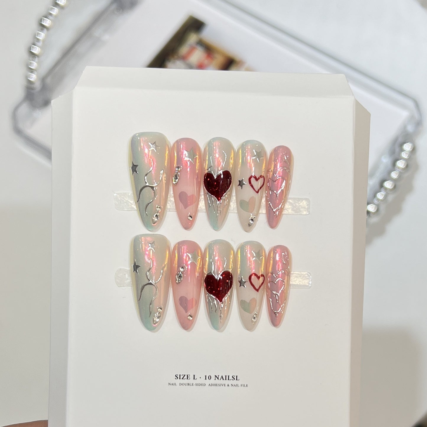 Aurora Heart Hand-Painted
