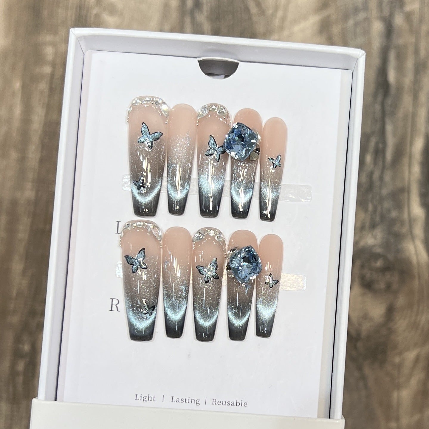 Blue Cat Eye French Crystal