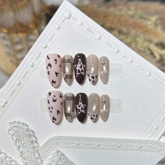 Pink Cat Eye French Leopard