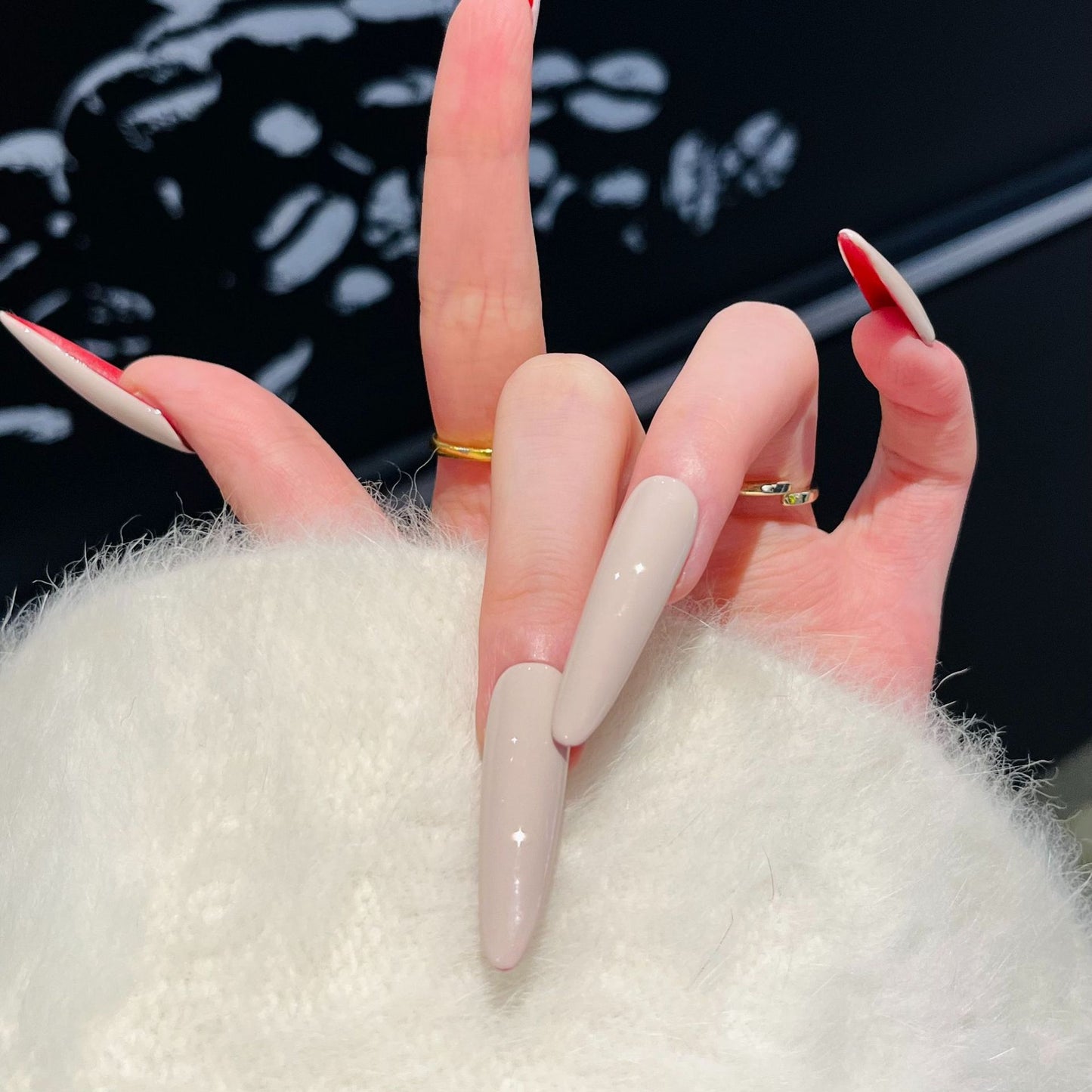 White Press-On Nails