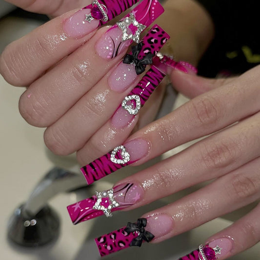 Leopard Stars Heart Pearl