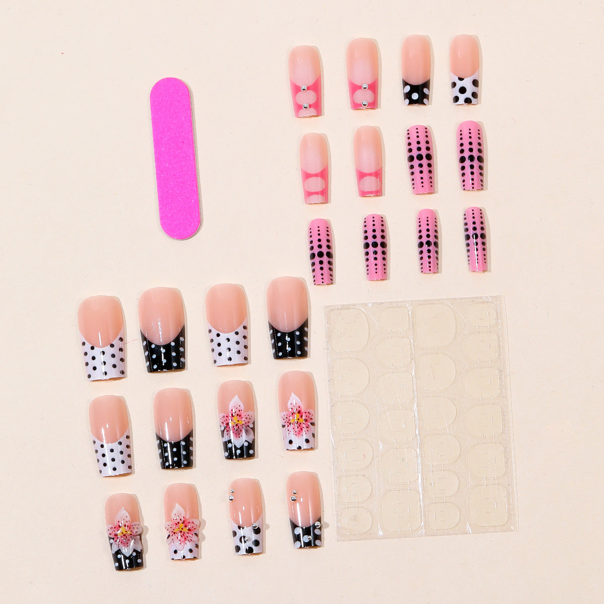 Pink French Floral 3D