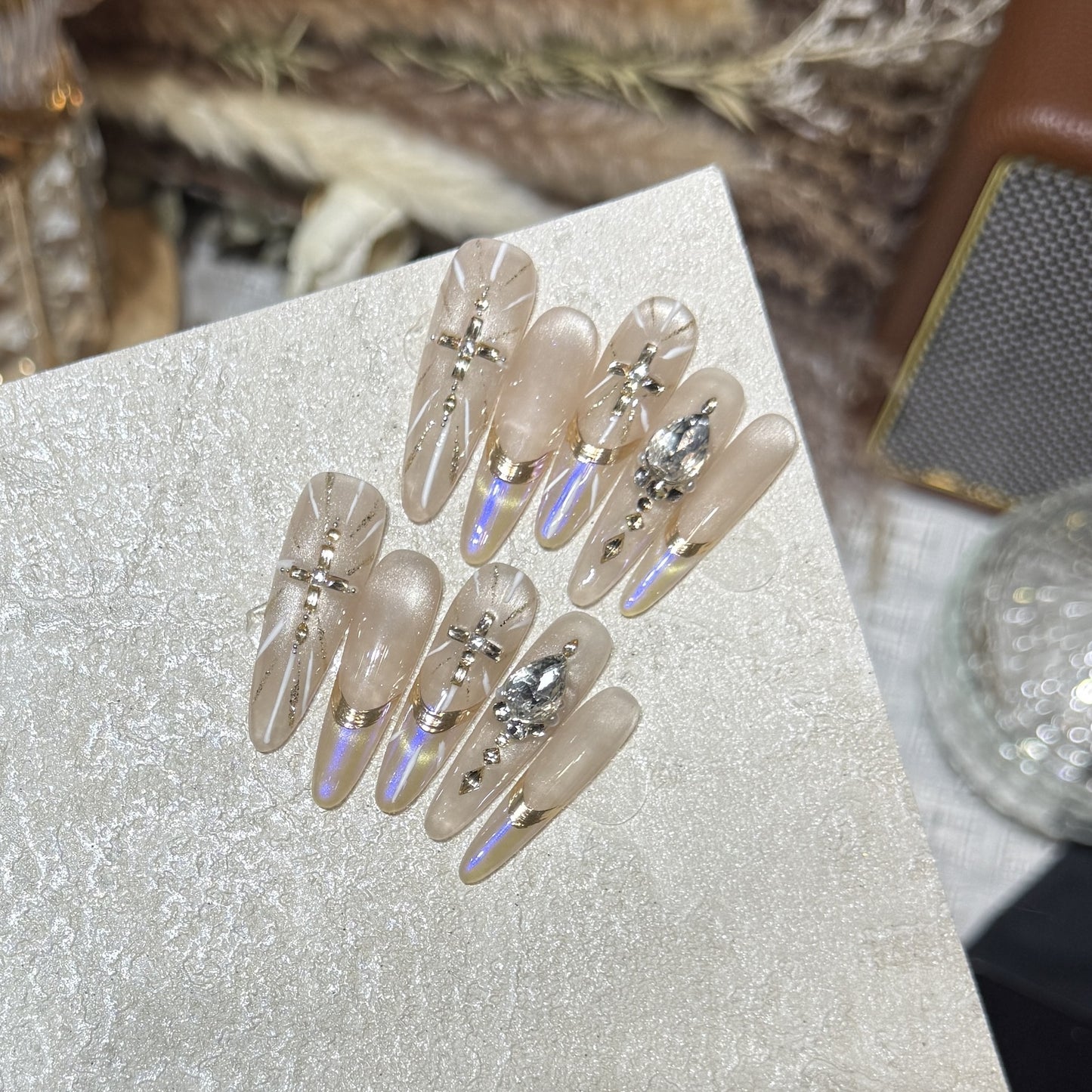 Crystal Press-On Nails