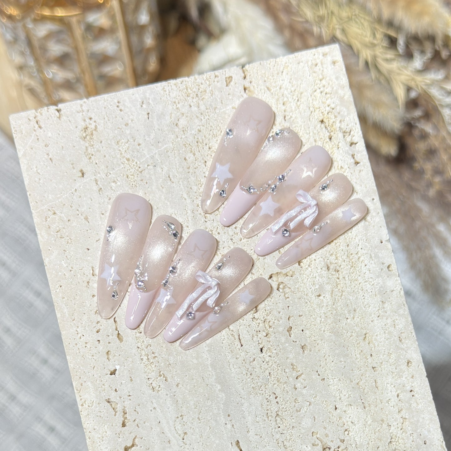 Pink Cat Eye Bow