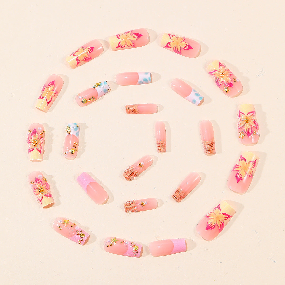 French Floral Pearl 3D