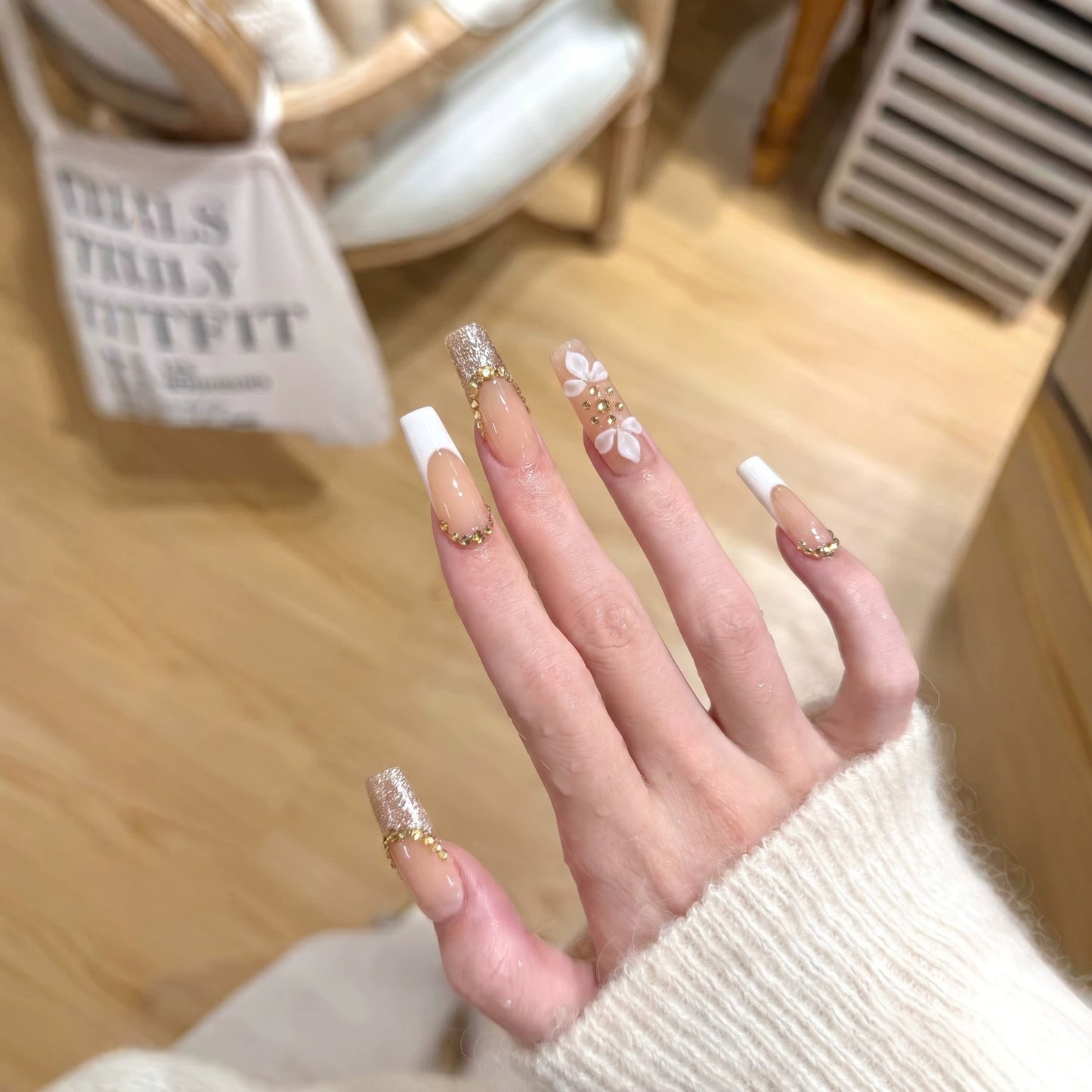 Gold French Floral