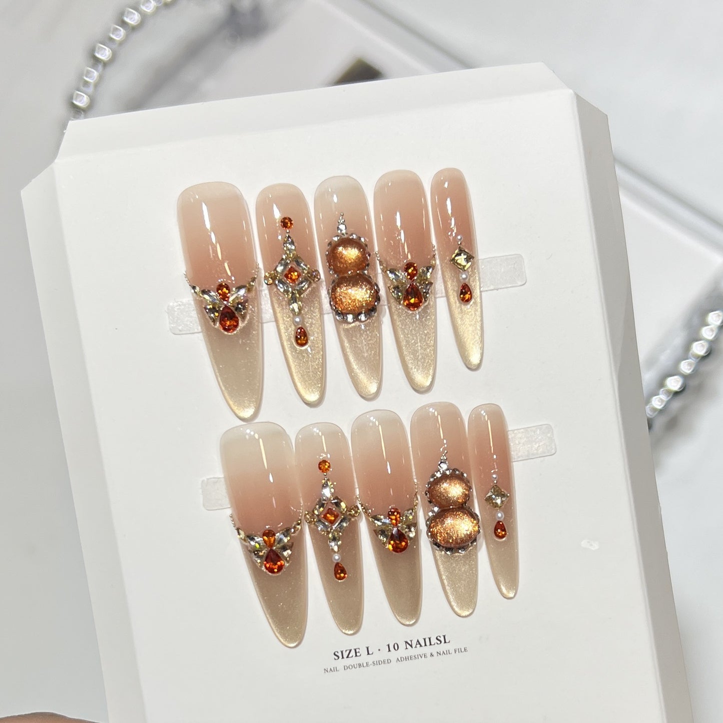 Cat Eye Jelly French Crystal 3D