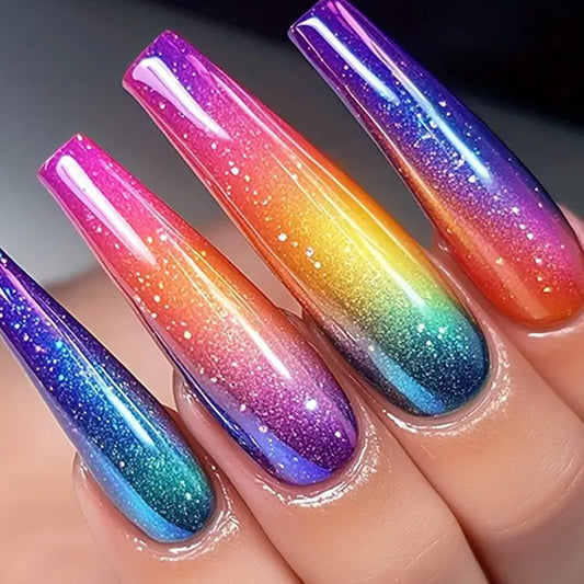 Gradient Press-On Nails