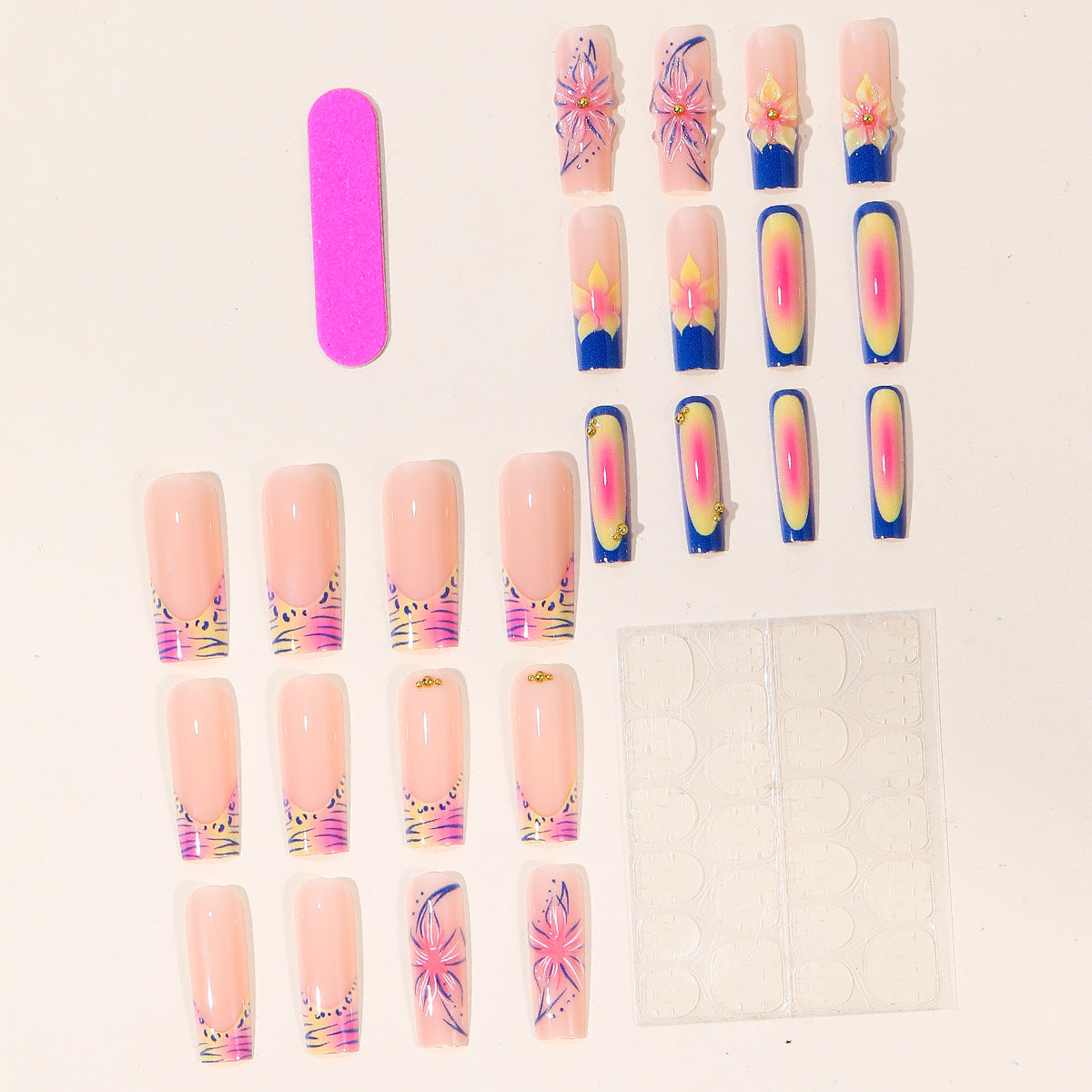 Gradient French Floral 3D
