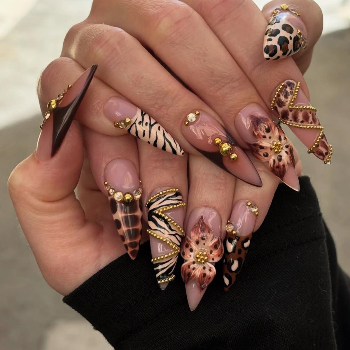 Leopard Floral Zebra 3D