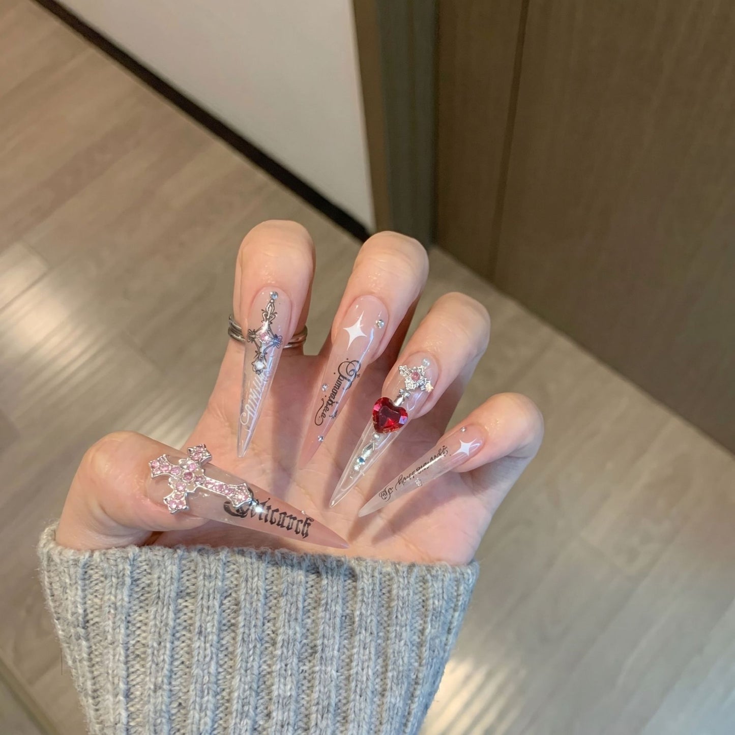 Cross Press-On Nails