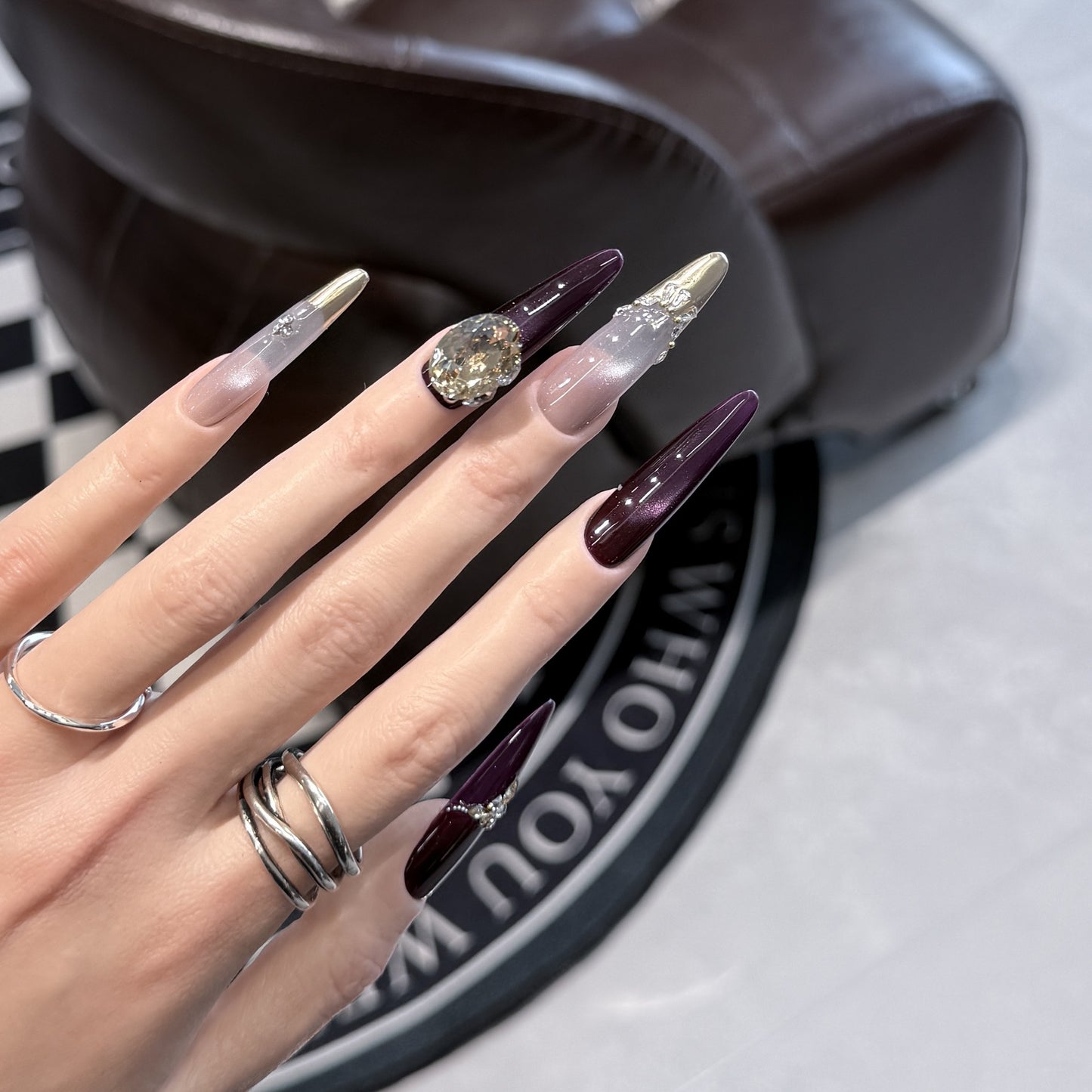 Purple Cat Eye Crystal