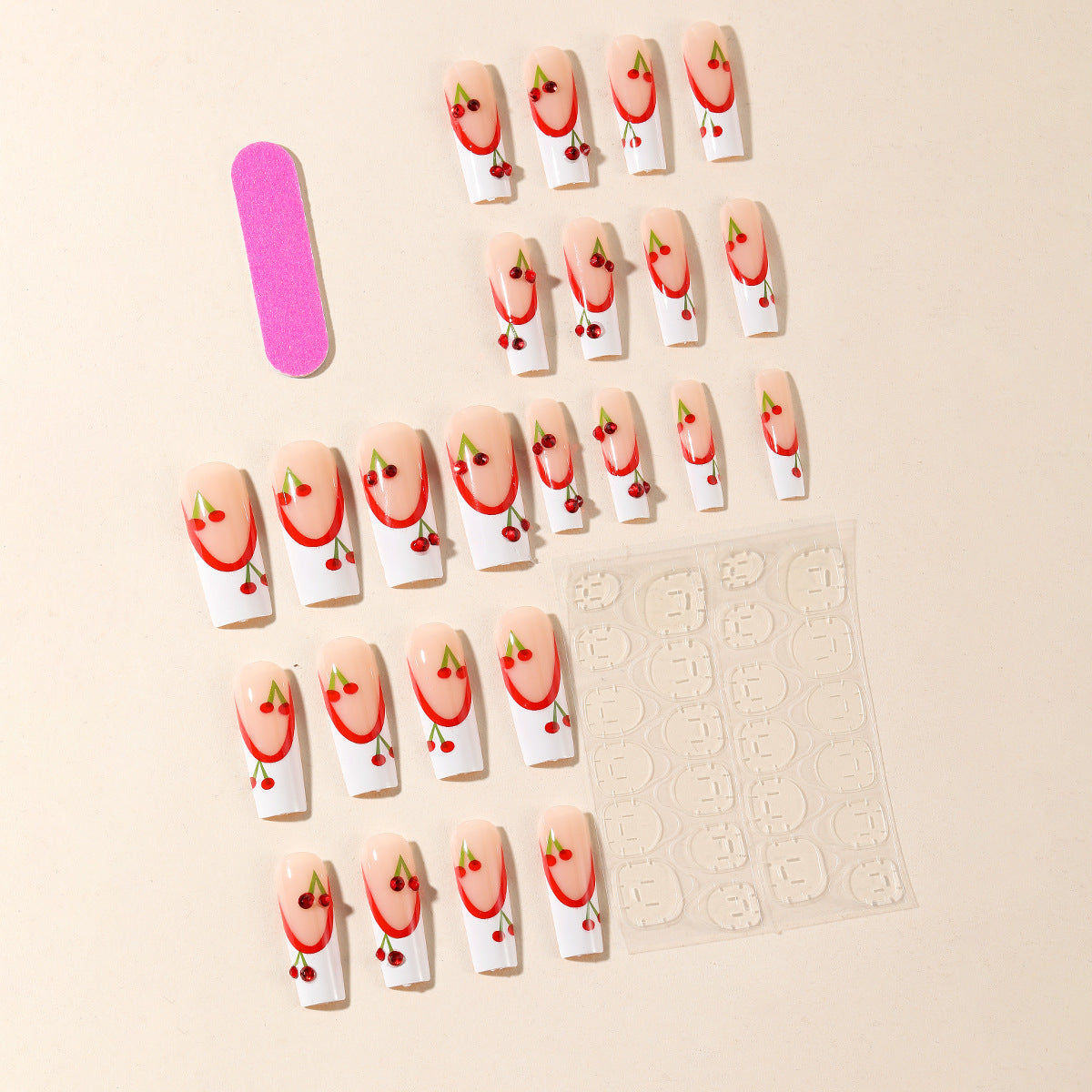 White French Press-On Nails