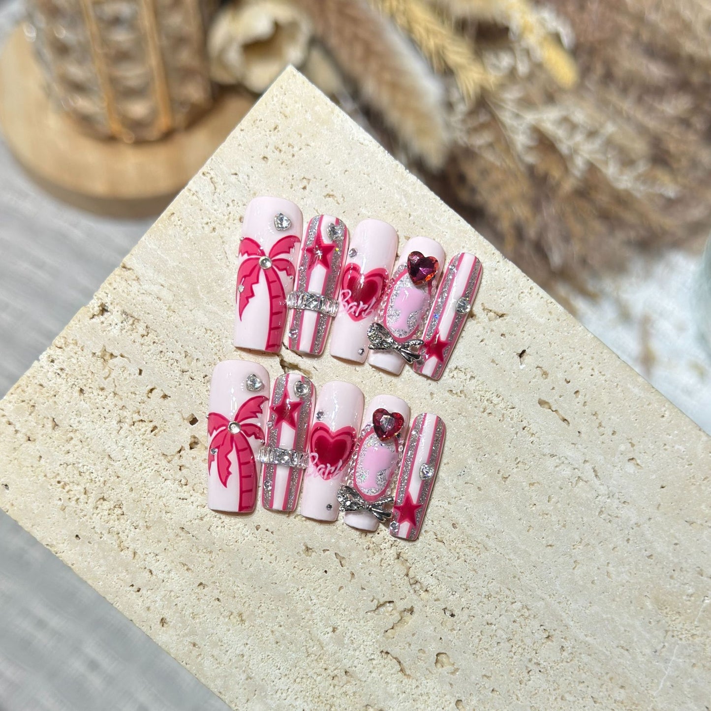 Pink Heart Crystal