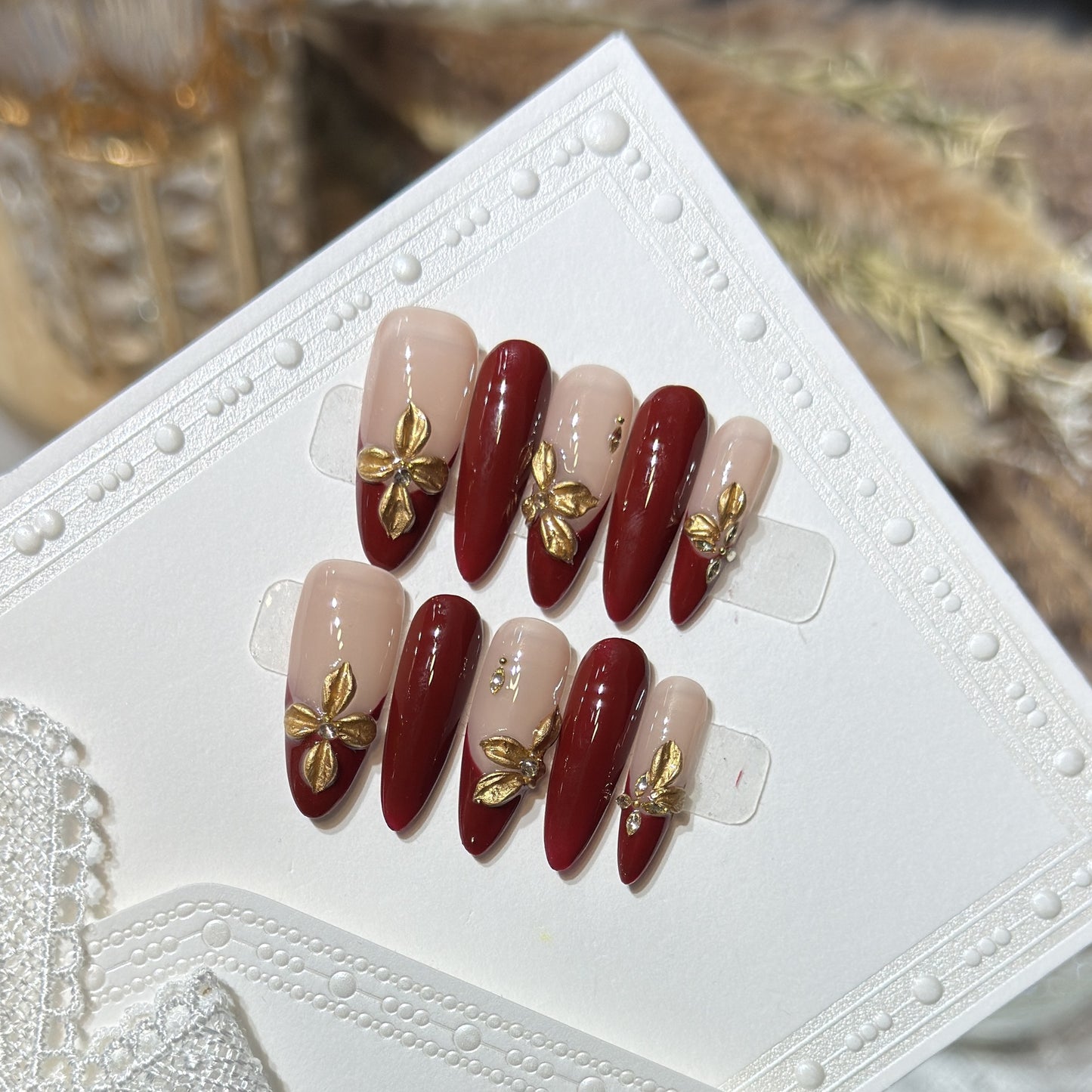 Red French Floral