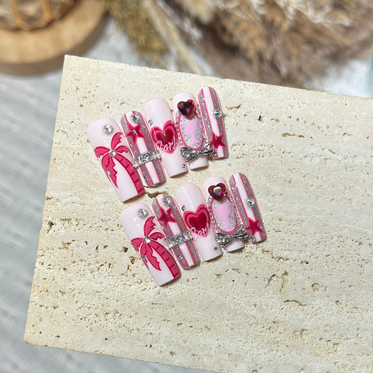 Pink Heart Crystal