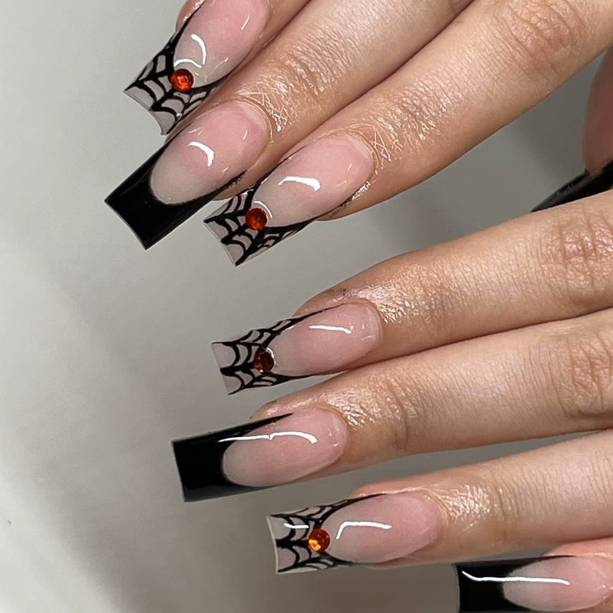 Black French Spider Web