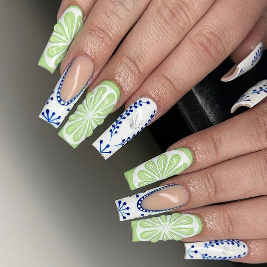 3D Oriental Press-On Nails