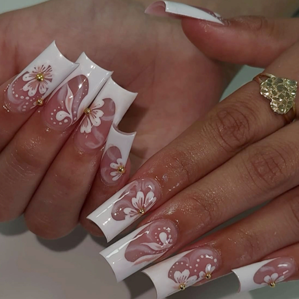 White French Floral