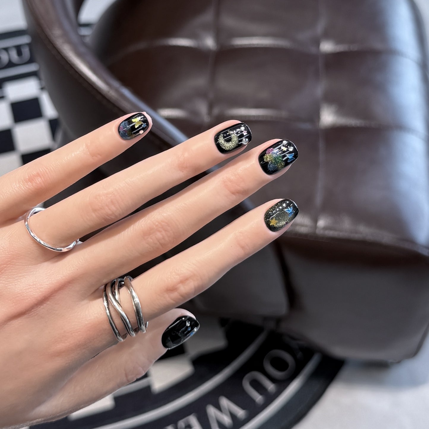 Cat Eye Aurora Hand-Painted