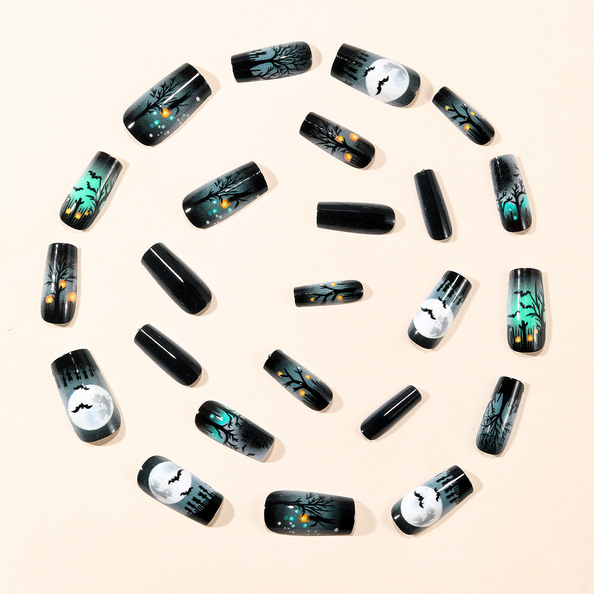 Black Gradient Press-On Nails