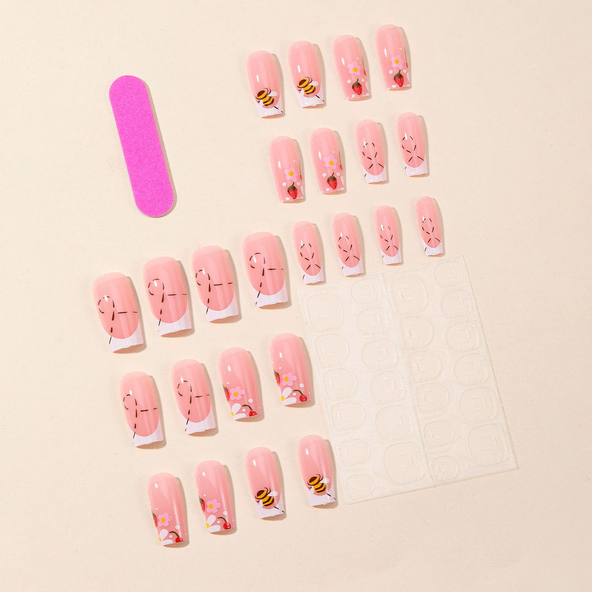 Floral Press-On Nails