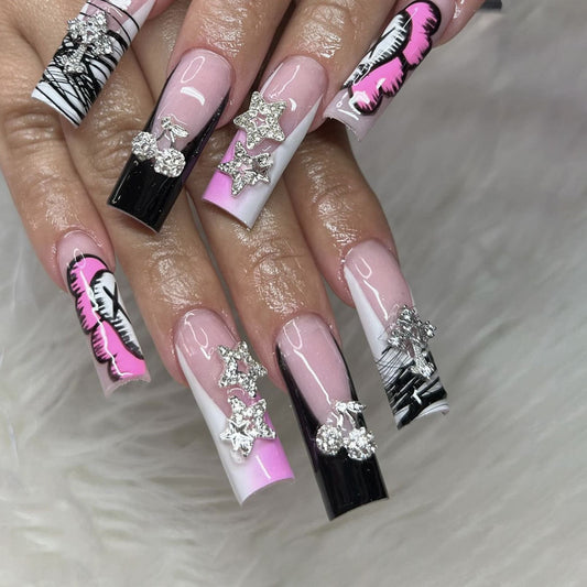 Gradient Coffin French Stars