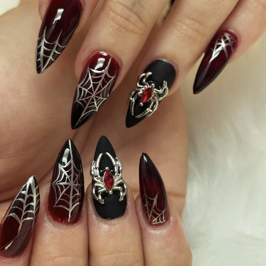 Black Gradient Spider Web