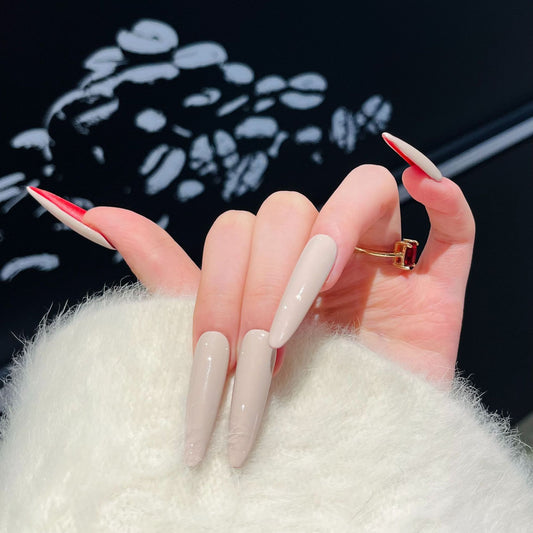 White Press-On Nails