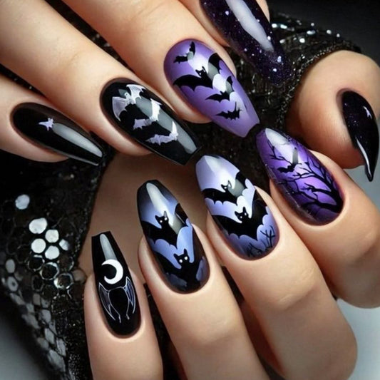 Black Gradient Floral
