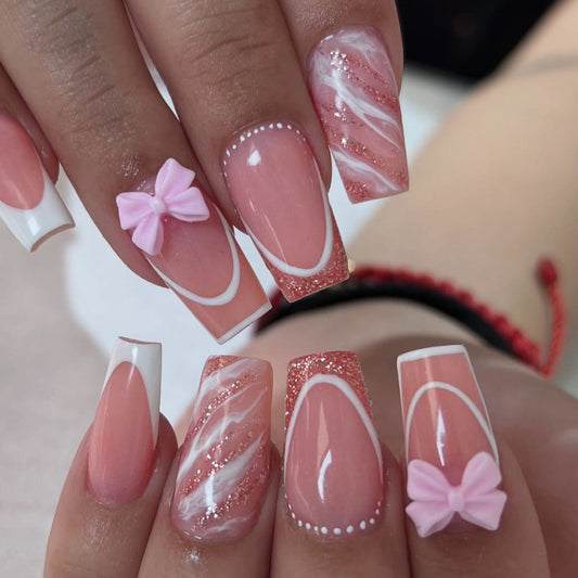 Pink French Bow