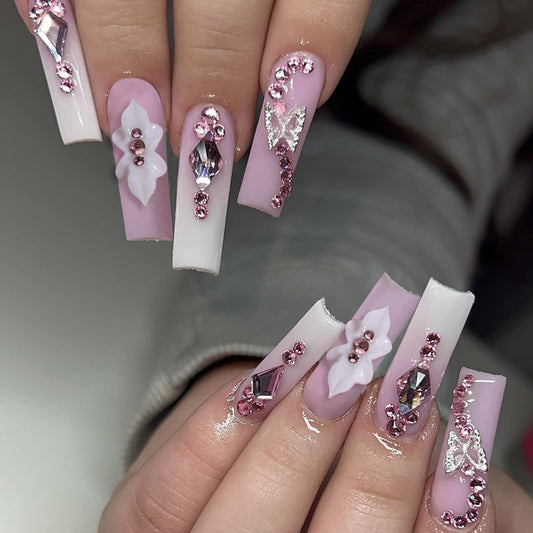 French Butterfly Floral 3D