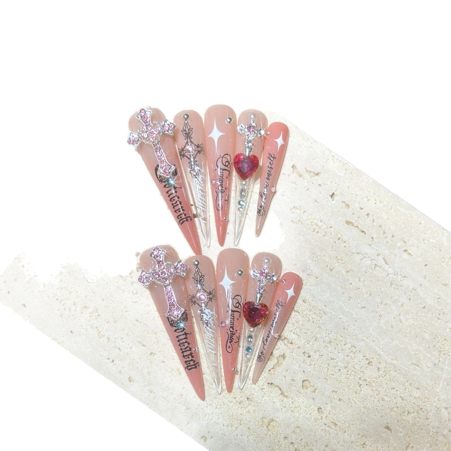 Cross Press-On Nails