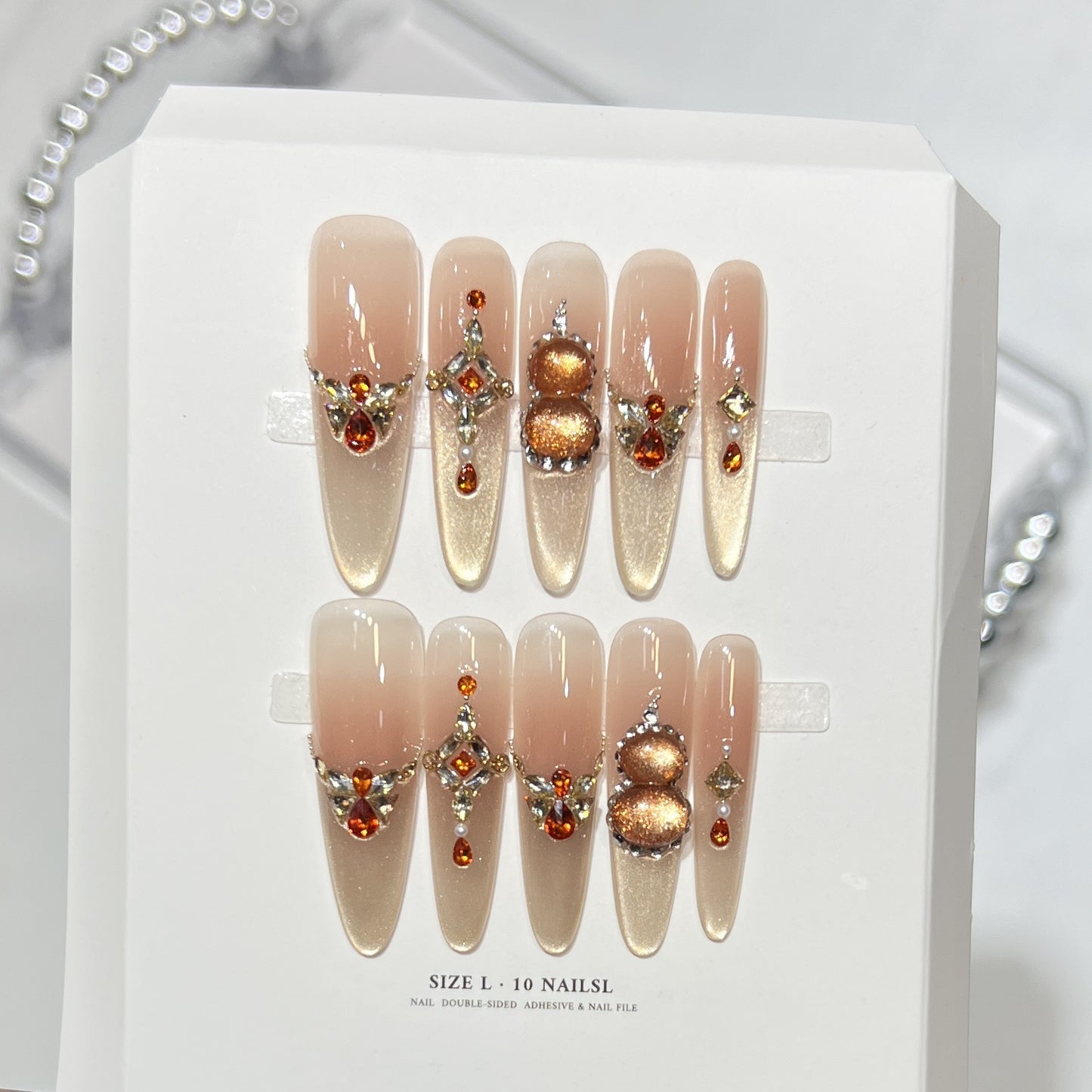 Cat Eye Jelly French Crystal 3D
