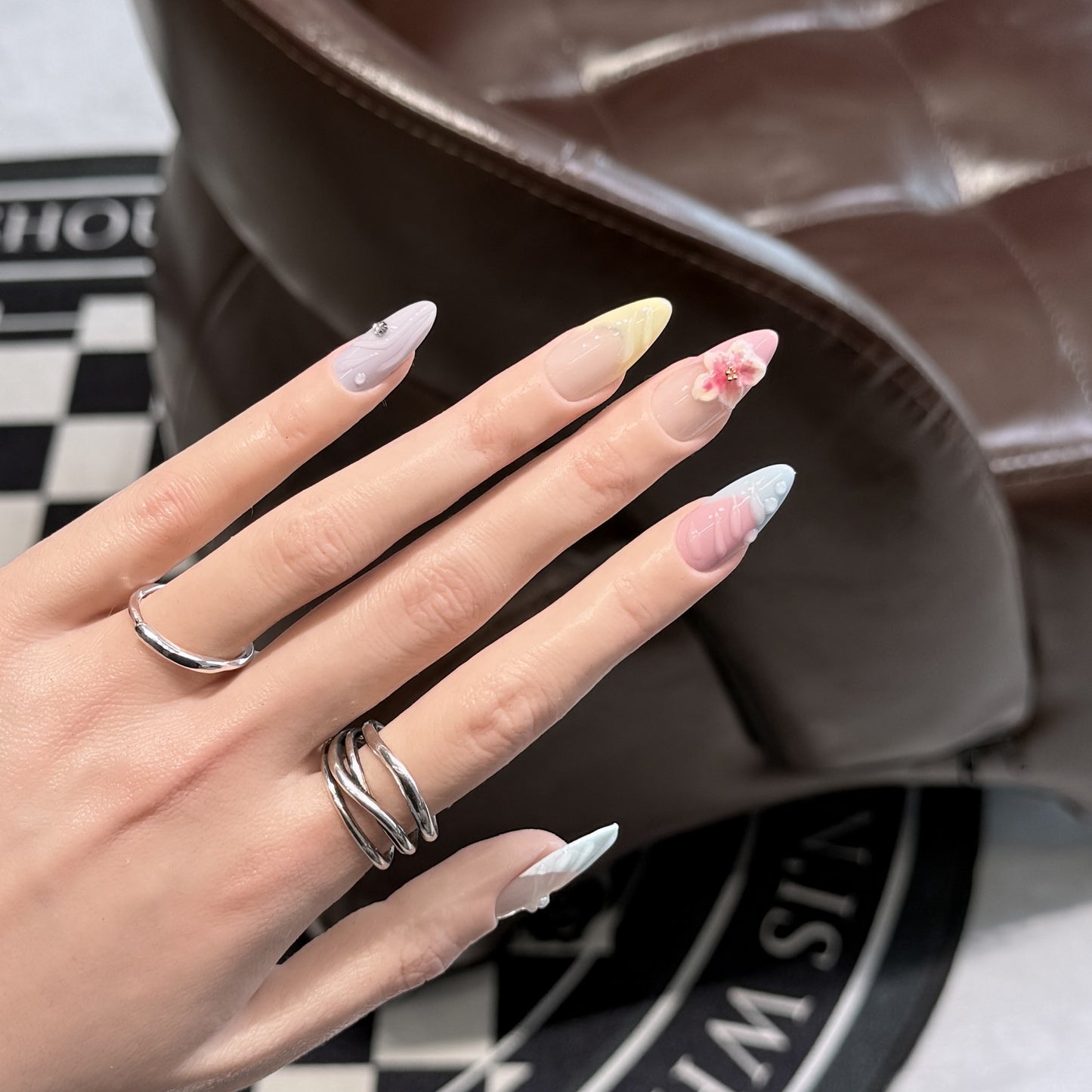 French Floral 3D