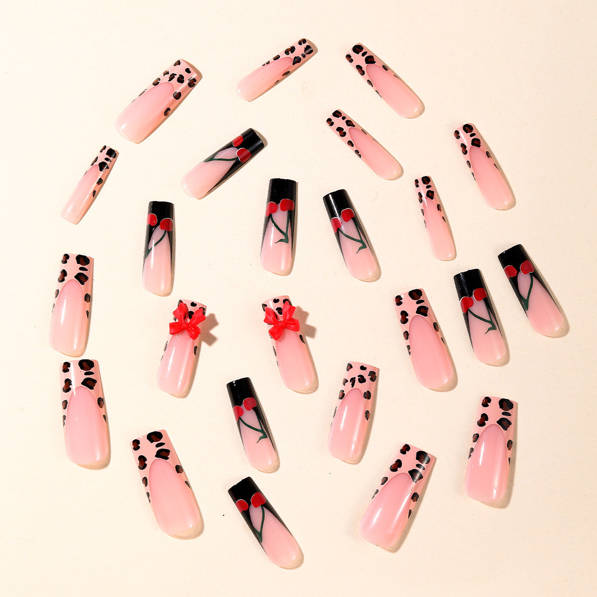 Coffin French Leopard Bow