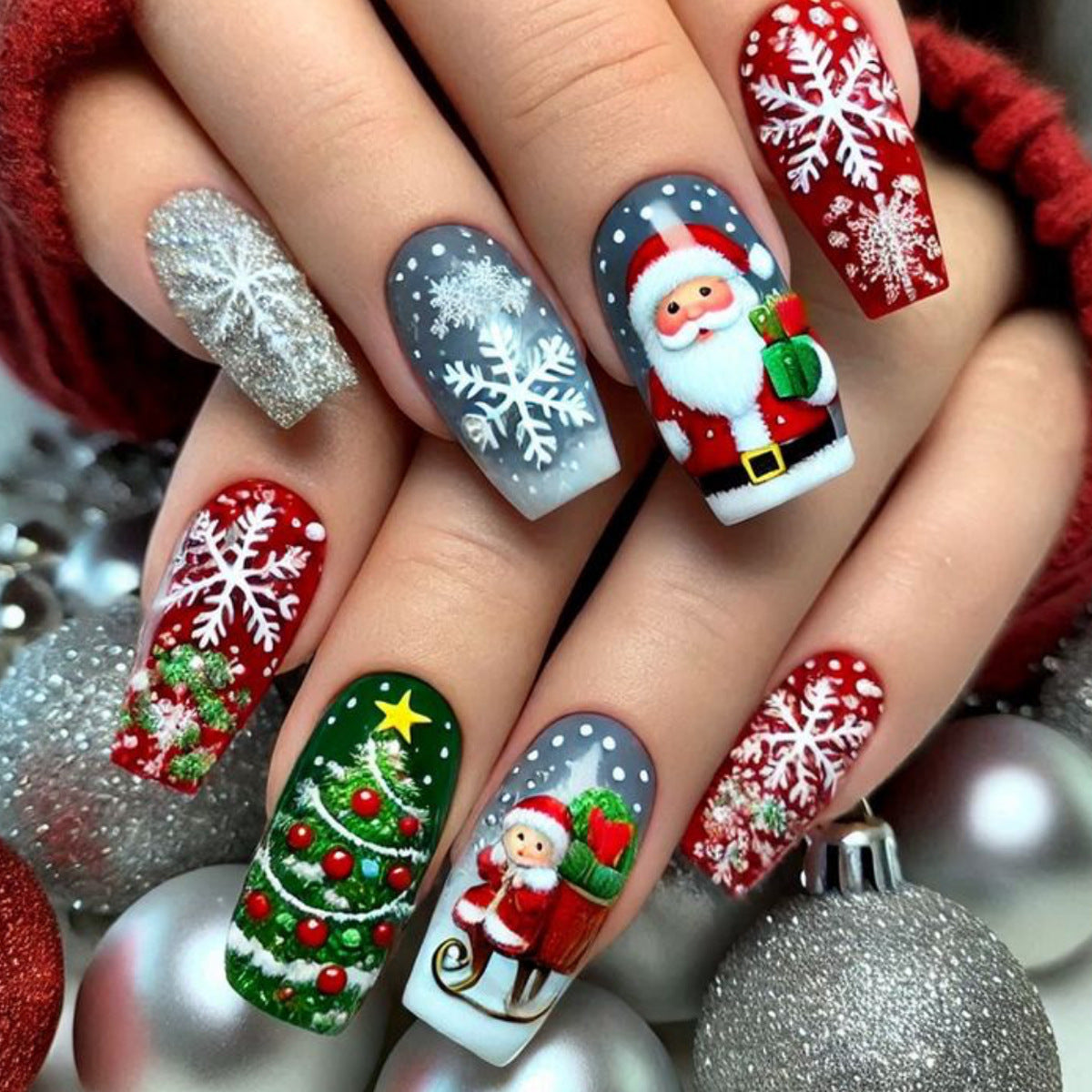 Floral Christmas Snowflake