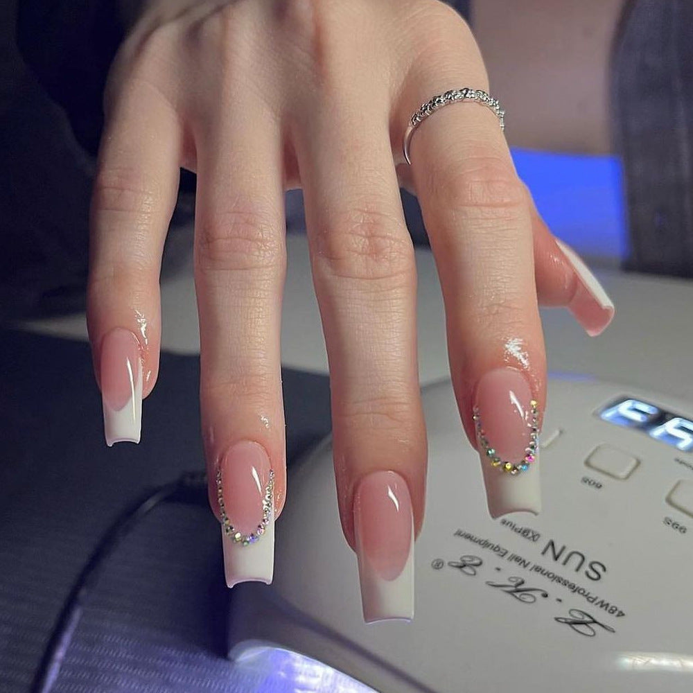 Pink French Press-On Nails