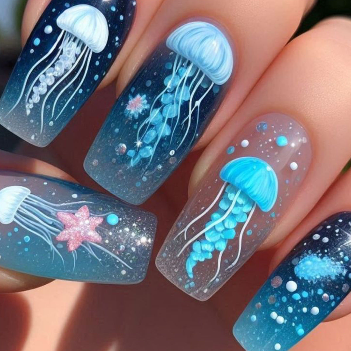 Ocean Press-On Nails