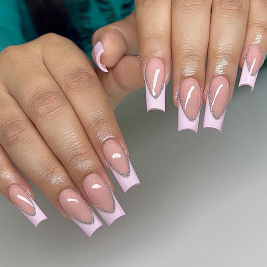 Coffin French Press-On Nails