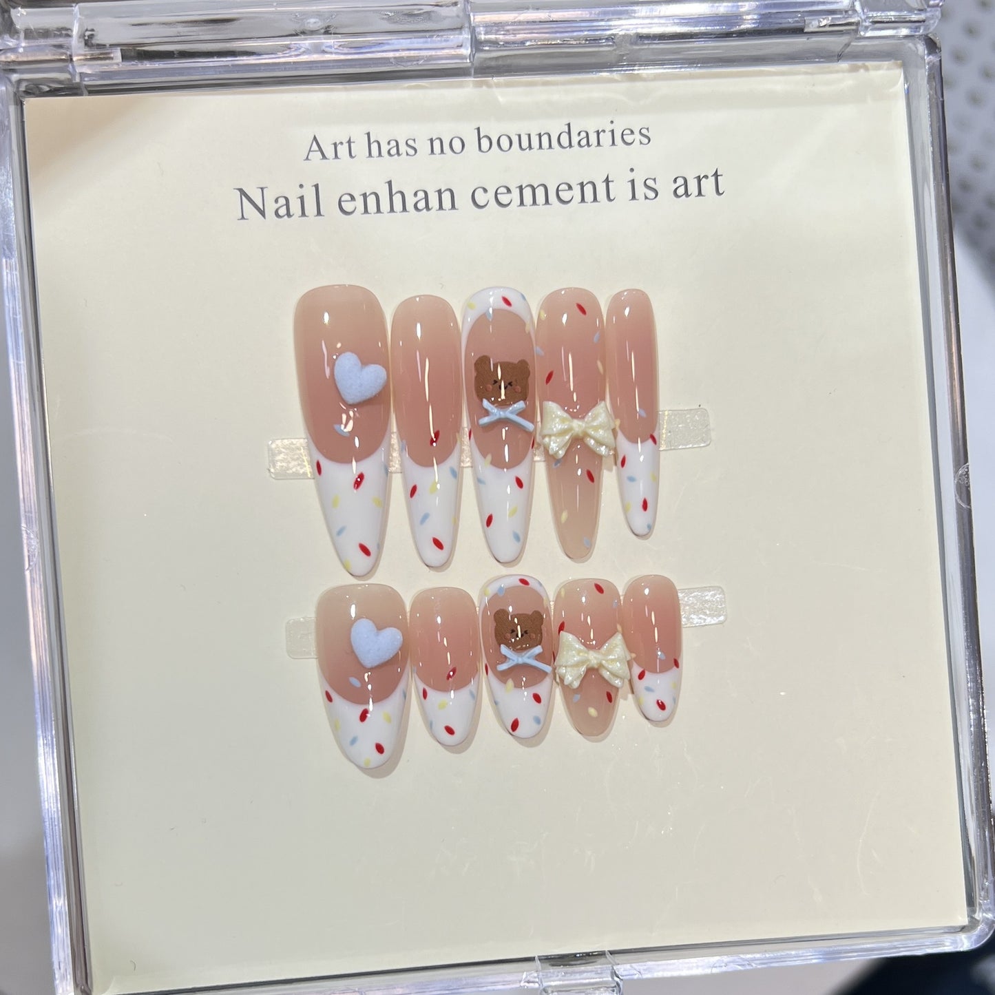 White French Press-On Nails