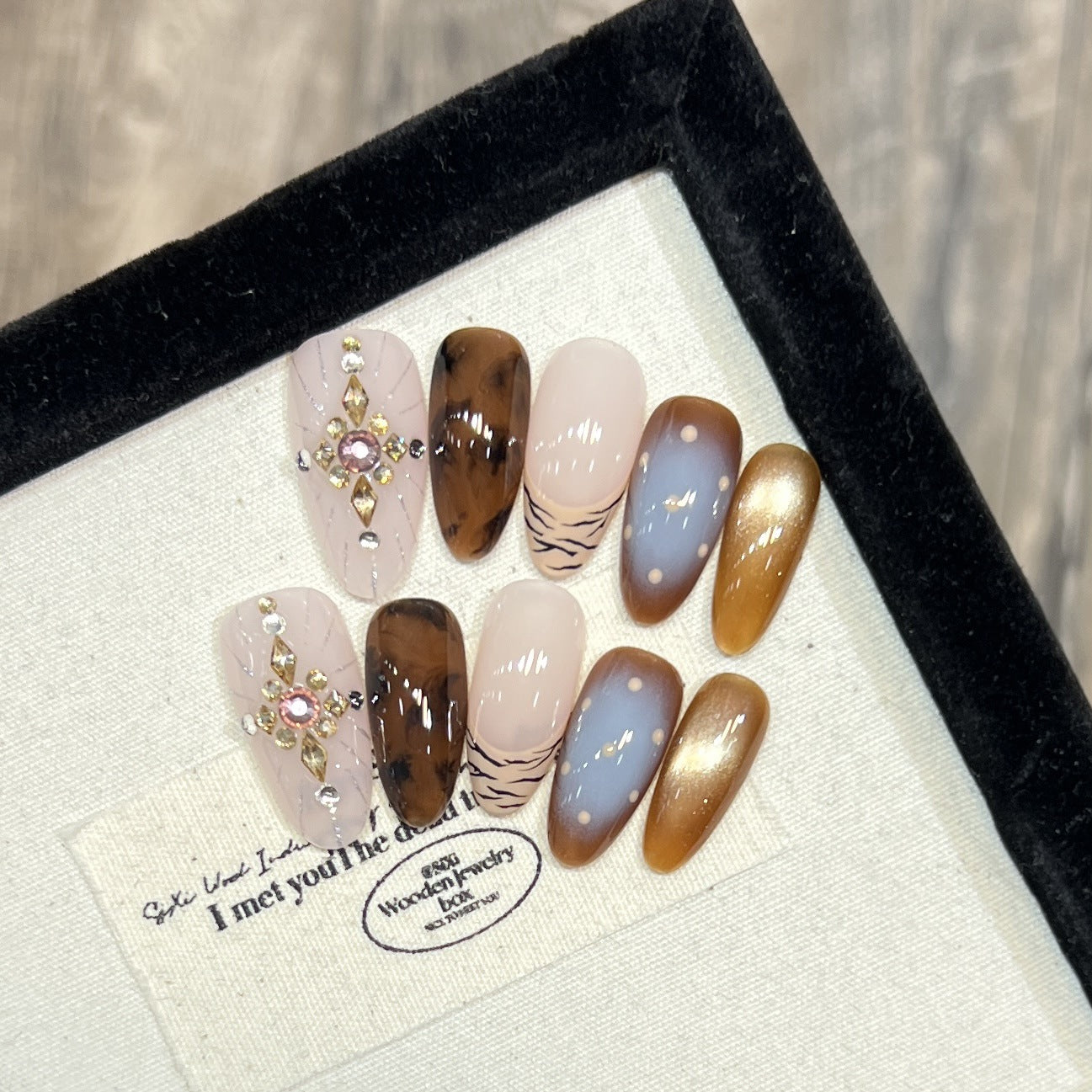 Nude French Leopard Hand-Painted