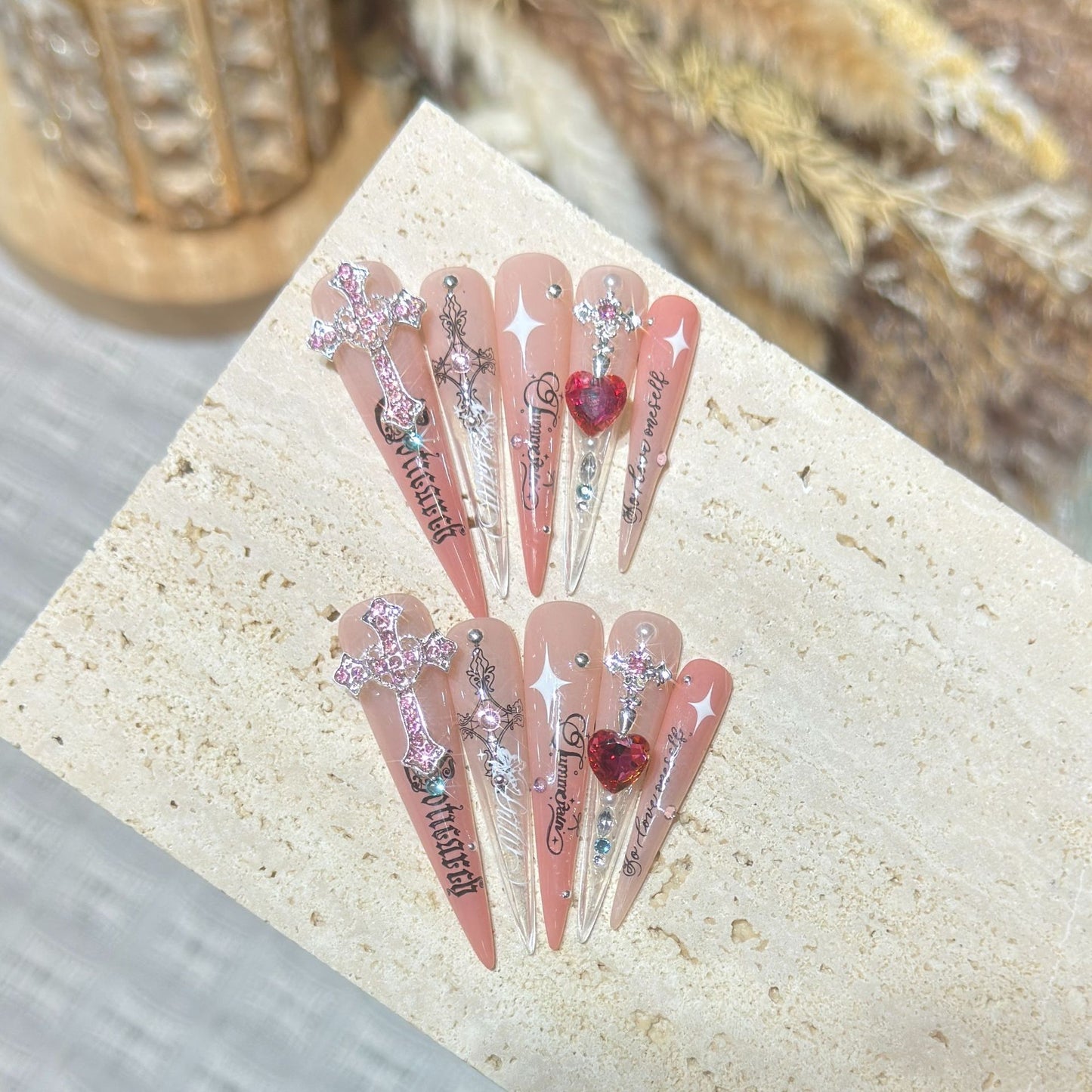 Cross Press-On Nails