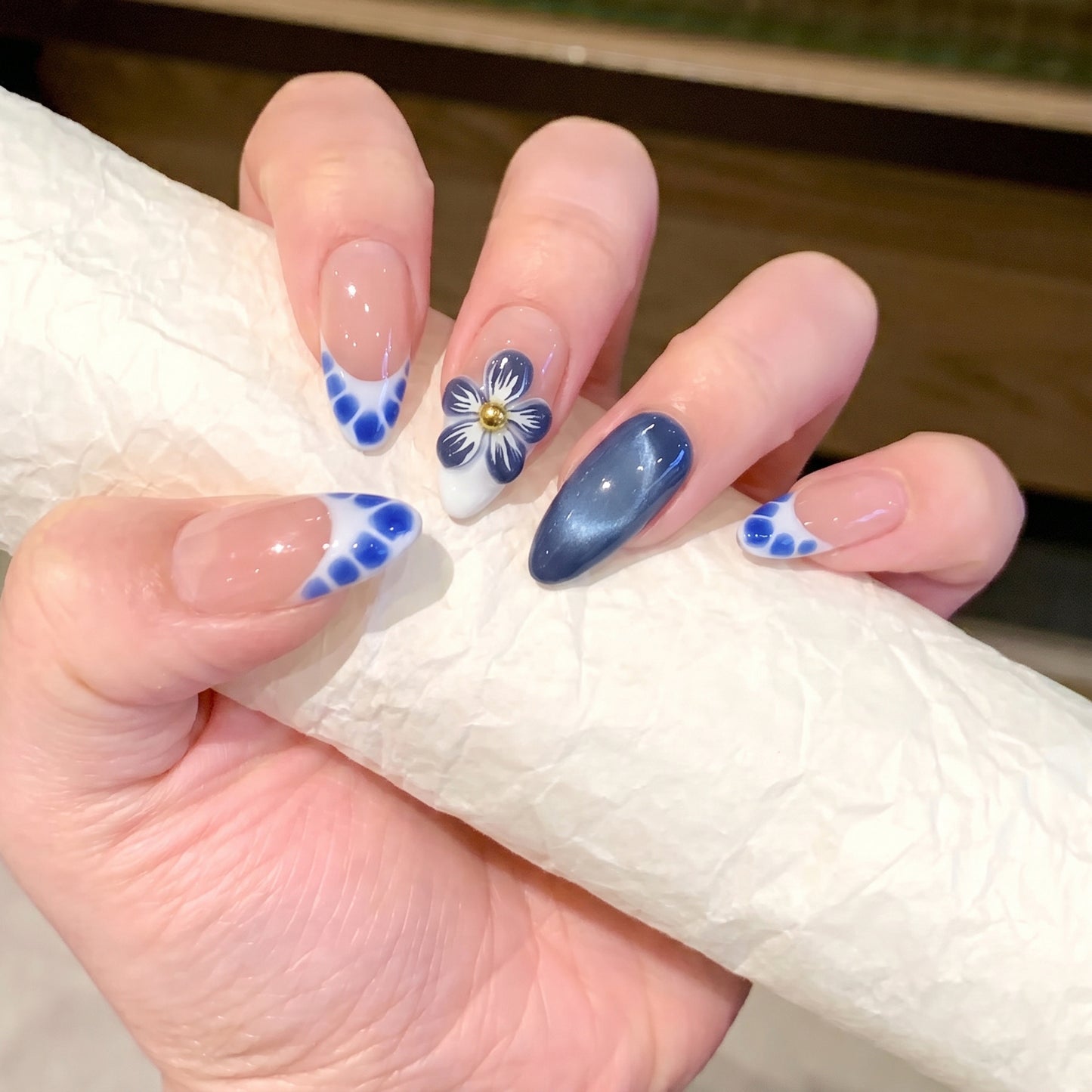 Floral Oriental Press-On Nails